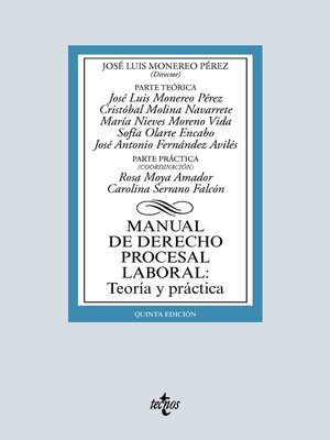 cover image of Manual de Derecho Procesal Laboral